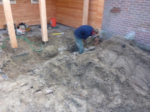 Straatwerk en pergola